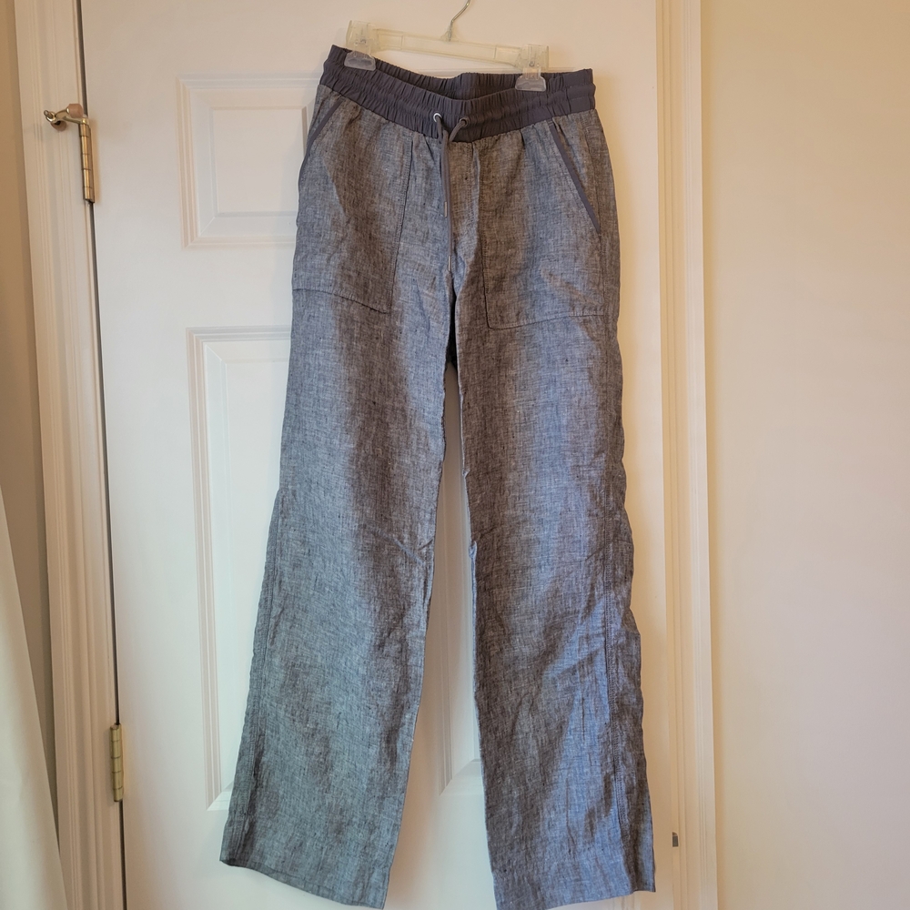 Athleta GRAY Wide Leg Pants SIZE 8